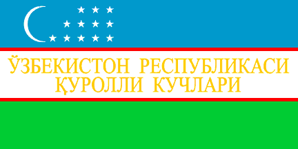 [Uzbekistan army flag]